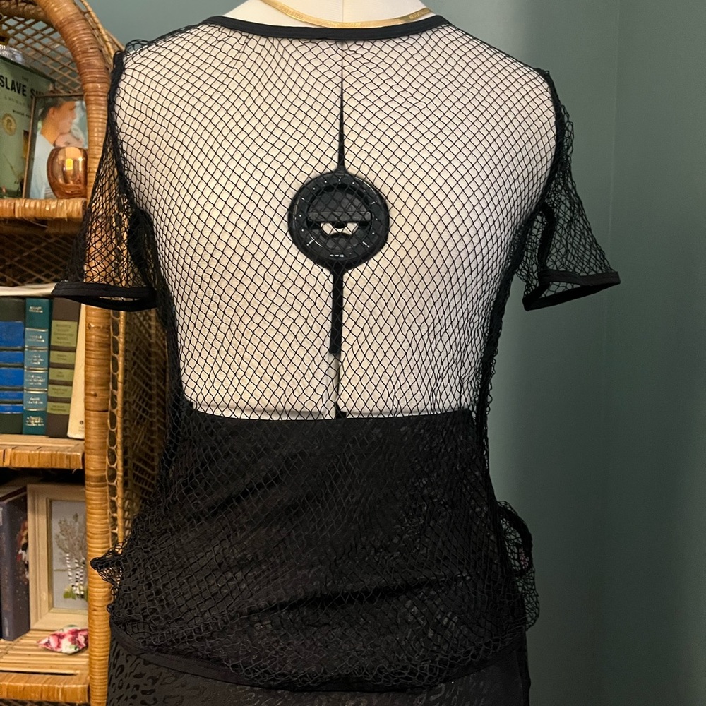 Victoria Secret Fishnet Short Sleeve Shirt